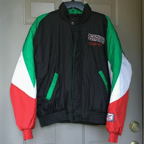 NASCAR Interstate Batteries NYLON Joe Gibbs Racing Bobby Labonte Jacket S FLAW Cover