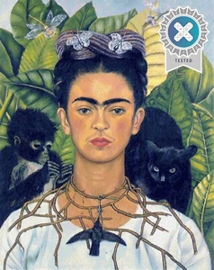 Frida Kahlo Self Portrait Cross Stitch Pattern + Photo, Inc Pattern Keeper File - Picture 1 of 10