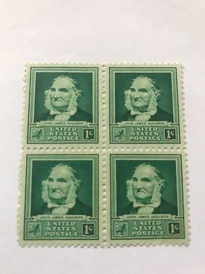1940  Famous American Scott #874 US Stamp Block Unused  (D03318) - Image 1 of 2