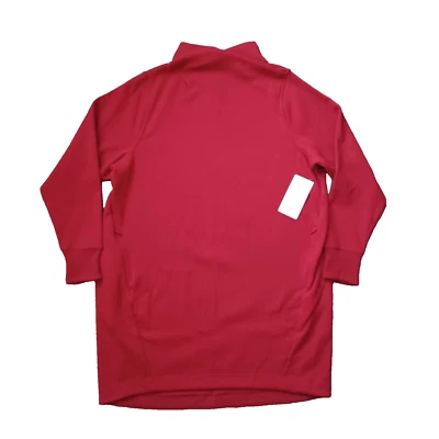 Athleta уютный карма платье женщин 1 X конфеты красный насмешливый шеи длинным рукавом молнии карманы - Изображение 1 из 4