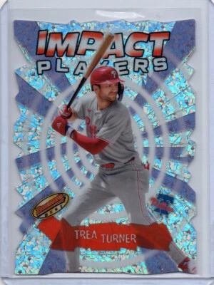 Trea Turner [Mini-Diamond Refractor] #IP-27 2024 Bowman’s Best Impact Players - Image 1 of 2
