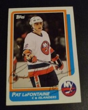 1986/87 Topps Pat LaFontaine Double Signed Stamped? Auto #2 Autograph