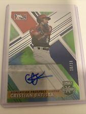 2019 Panini Elite Extra Edition Baseball Cristian Batista Auto Green 10/10