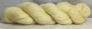 2 ply white cream wool yarn for knitting crocheting weaving fiber arts - Picture 1 of 4