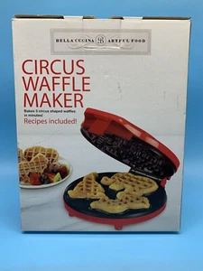 Waffle Maker Circus Clown Lion Elephant Shapes Bella Cucina - Picture 1 of 10
