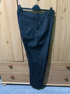 Men M&S Office Trouser, Size 32S, Black - Picture 1 of 8