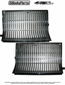 1986 Oldsmobile Cutlass Chrome Plated Silver Argent Painted Grille Grill SET NEW - Picture 1 of 3