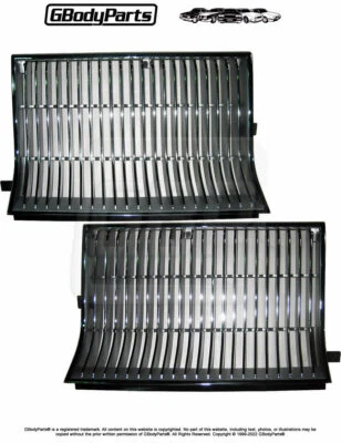 Oldsmobile Cutlass 1986 cromado plateado Argent pintado parrilla conjunto nuevo Foto 1 de 3