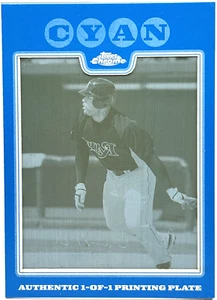 2008 Topps Chrome - Carl Crawford - One of One Printing Plate 1/1 Rays - Picture 1 of 2