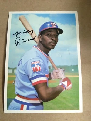 1981 Topps Big 5X7 4 Cards, Texas Rangers,  Mickey Rivers, Buddy Bell, EX/NM  - Изображение 1 из 4