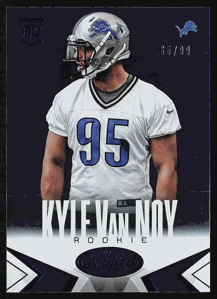 FB Kyle Van Noy 2014 Panini Certified Blue Rookie 65/99 Detroit Lions #141 - Image 1 of 2