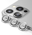 For iPhone 13 14 15 /15 Pro Max Metal Ring  Camera Lens Protector Tempered Glass