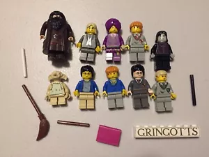 LEGO Harry Potter MINIFIG LOT of 10 MINIFIGS Dobby Hagrid Snape Lot v496B - Picture 1 of 1