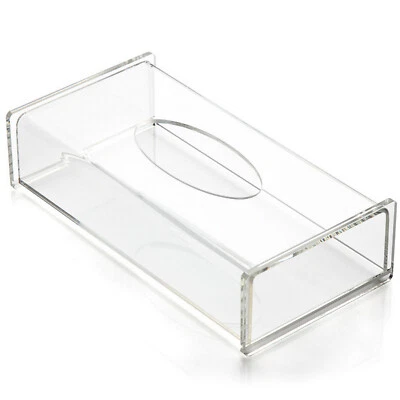 TRIXES Tissue Box NEW Large Clear Acrylic Rectangular Tissue Box & Napkin Holder - Image 1 of 3