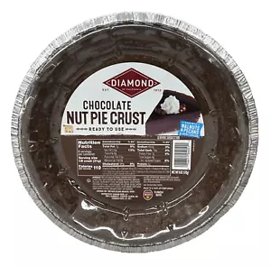Diamond of California Ready to Use Chocolate Nut Pie Crust 9 inch size 6 oz - Picture 1 of 1