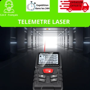 Télémètre Laser Numérique 50, 70, 100, 120 Mètres Haute Précision - Foto 1 di 10