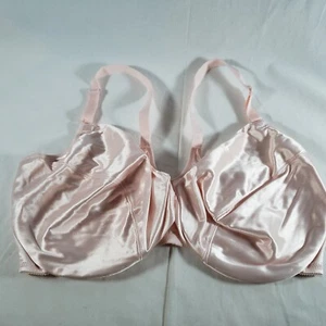 Reggiseno Victoria's Secret seconda pelle raso sfoderato 42 DD rosa sussurro chiusura anteriore - Foto 1 di 7