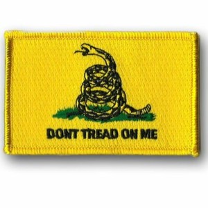 BuckUp Tactical Patch Gadsden Don't Tread On Me YELLOW 3x2"