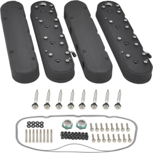 Aluminum Valve Covers with Coil Mounts & Covers for Chevy LS LS1 LS2 LS3 LS6 LS7 - Picture 1 of 18