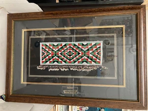 Vintage Framed Zulu itshitshi Girls Beaded/String Apron c1950 - Picture 1 of 12