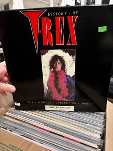 T•REX - HISTORY OF THE SINGLES 68-77 1986 UK BOX SET NO. 2452 RARE EXCELLENT - Picture 1 of 5