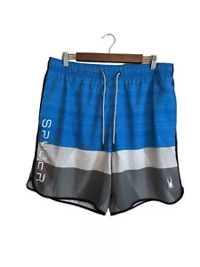Spyder Swim UV-Schutz blau/grau gefütterte Badehose Herren XXL - Bild 1 von 8