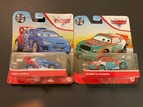Disney Pixar Cars Diecast Murray Clutchburn & Raoul Caroule Diecast Vehicle New Cover