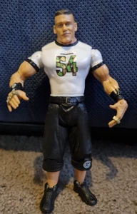 JOHN CENA FIGURE - 2003 JAKKS Pacific WWE - Chain Gang 54 White Shirt FREE POST - Picture 1 of 6