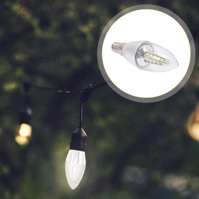 2pcs ampoule de lustre e14 Base de base candélabre ampoule 5W bulbe décoratif - Image 1 of 4