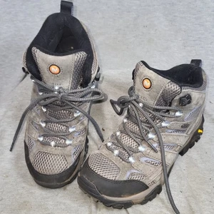Merrell Moab 2 Mid Womens Size 7 EU 37.5 Waterproof Hiking Trail Boots Granite - Picture 1 of 8