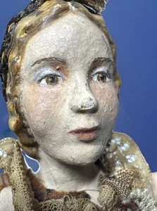 Josephine Aldrich Harris Artist Paper Mache Articulated Doll Folk art - Picture 1 of 21