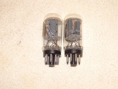 2 x 6sn7gtb G.E. Tubos*base de moneda*par combinado muy fuerte*niño alto*#10 Foto 1 de 4