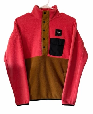 Vellón Picture Arcca 1/4 Snap Coral Caliente/Dorado Oscuro Para Mujer Talla Pequeña Foto 1 de 4