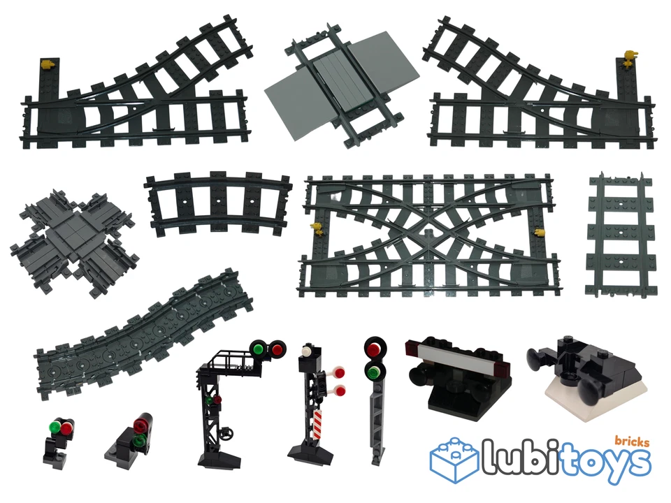 Lego® Train Tracks RC TRAIN 3677 60051 60052 60098 7938 7939 7897 7898 - Image 1 of 1
