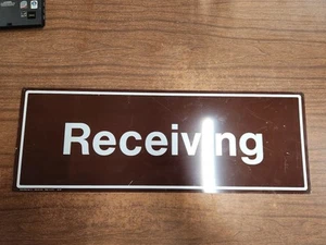 Receiving Sign 10" x 28" Ready Made Sign Co - Picture 1 of 11