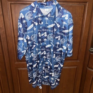 Camicia hawaiana Columbus blu giacche Margaritaville nuova senza etichette L - Foto 1 di 9