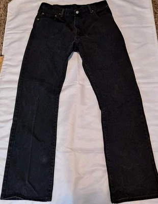 Levis 517 Jeans Mens Size 36x34 Black Denim Bootcut Western Cotton - Image 1 of 4