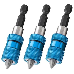 3PCS 60mm Drywall Screw Bits Setter Magnetic Bit Holder 1/4 Inch Hex Shank5438 - Picture 1 of 6