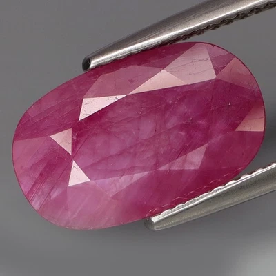 4.70Ct.UNHEATED! Precious Gem Natural BIG Top Red Pink Ruby Winza,Tanzania - Image 1 of 4