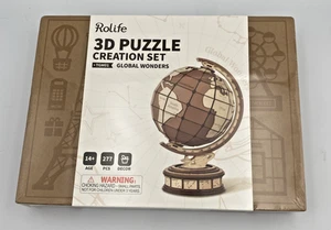 Rolife Global Wonders 3D Wooden Puzzle TGM01 277 pcs age 14+ Decor Learning - Picture 1 of 4
