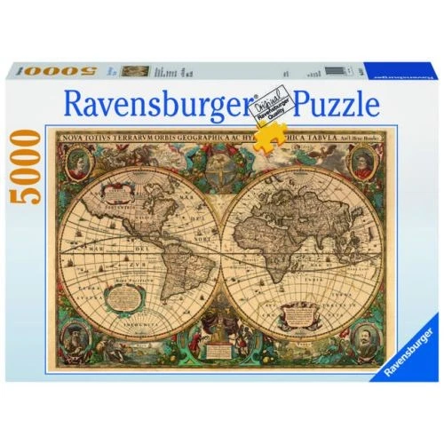 Ravensburger RVB17411 Puzzle da 5000 Pezzi - Antico Mappamondo - Immagine 1 di 1
