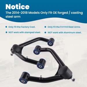 2x Front Upper Control Arms 2-4" Lift for 2007-2018 Silverado Sierra 1500 Tahoe - Picture 1 of 12