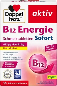 Doppelherz B12 Energie Sofort – Vitamin B12 trägt zur Verringerung von Müdigkeit - Picture 1 of 4