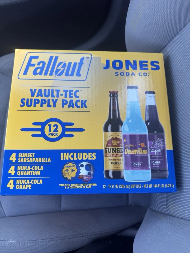 Jones Soda Co. Paquete de suministros Fallout Vault-Tec, 12 fl oz, 12 unidades envío el mismo día Foto 1 de 1