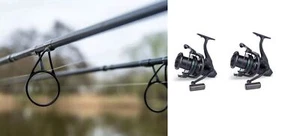 2 X Sonik HeroX 12ft 3.5LB Carp Rods + 2 X HeroX 8000 Reels Hero X - Picture 1 of 3