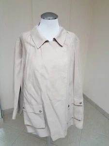 Sejour Size 18W Lightweight Kahki Snap Jacket - Picture 1 of 8