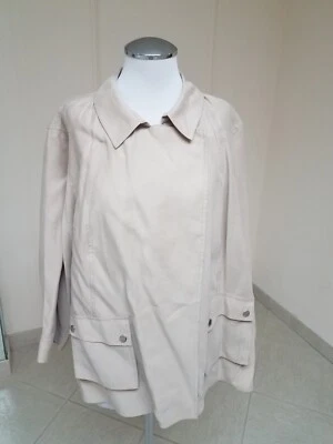 Sejour Size 18W Lightweight Kahki Snap Jacket - Image 1 of 4