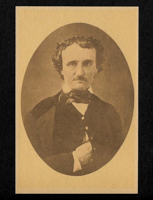 Edgar Allan Poe Writer 4"x6" Photo Reprint On 100 Year Old Paper  - Image 1 of 1