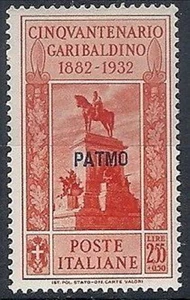 1932 EGEO PATMO GARIBALDI 2,55 LIRE MH * - RR10908 - Imagen 1 de 1