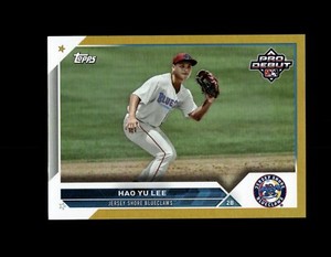 2023 Topps Pro Debut Hao Yu Lee #PD-116 Gold Foil Parallel #42/50